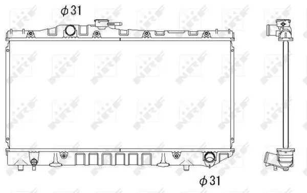 Handler.Part Radiator, engine cooling NRF 516712 1