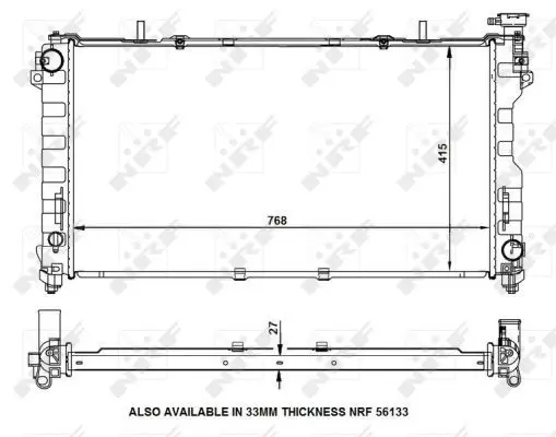 Handler.Part Radiator, engine cooling NRF 53156 1