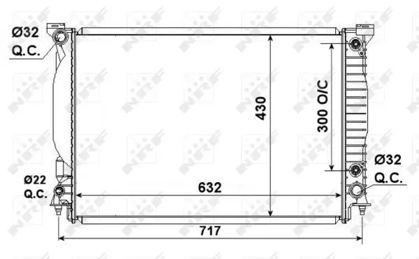 Handler.Part Radiator, engine cooling NRF 53190 5