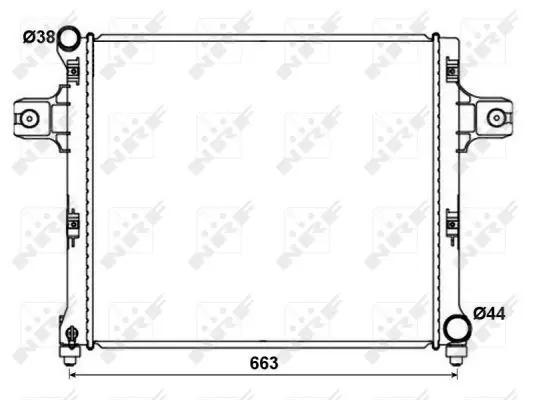 Handler.Part Radiator, engine cooling NRF 53191 1