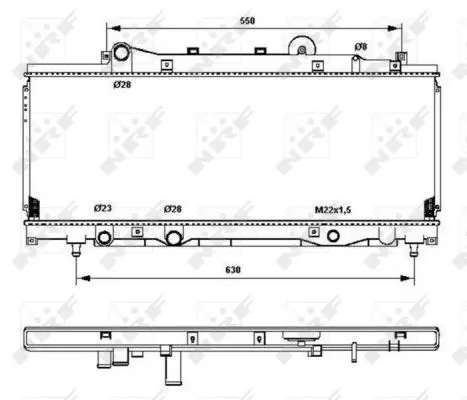 Handler.Part Radiator, engine cooling NRF 53202 1