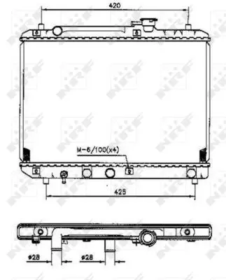 Handler.Part Radiator, engine cooling NRF 53207 1