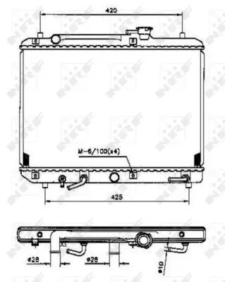 Handler.Part Radiator, engine cooling NRF 53208 1