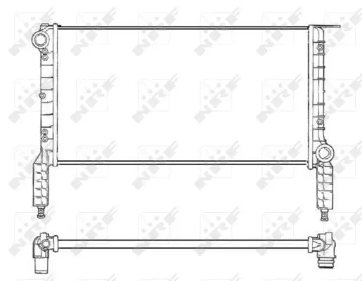 Handler.Part Radiator, engine cooling NRF 53232 1