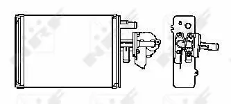 Handler.Part Heat exchanger, interior heating NRF 53235 5