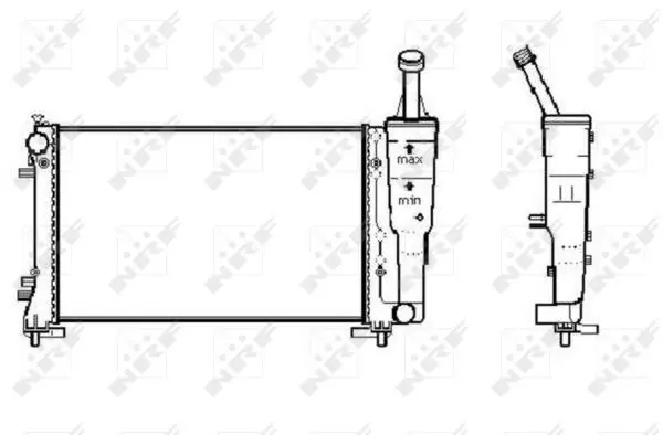 Handler.Part Radiator, engine cooling NRF 53247A 4