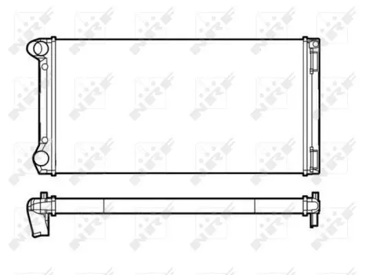 Handler.Part Radiator, engine cooling NRF 53249 1