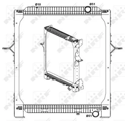 Handler.Part Radiator, engine cooling NRF 519798 5