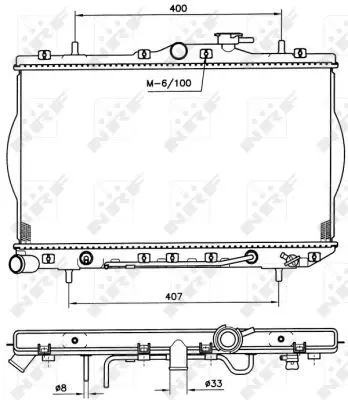 Handler.Part Radiator, engine cooling NRF 53261 5