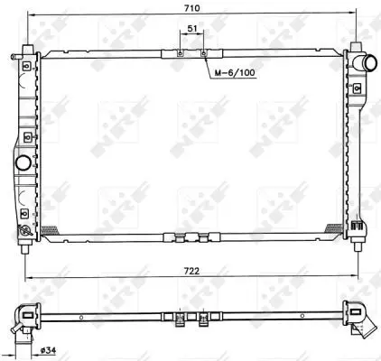 Handler.Part Radiator, engine cooling NRF 53263 1