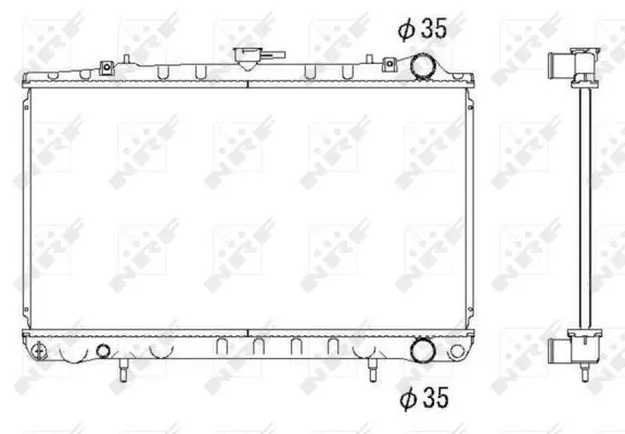 Handler.Part Radiator, engine cooling NRF 53271 1