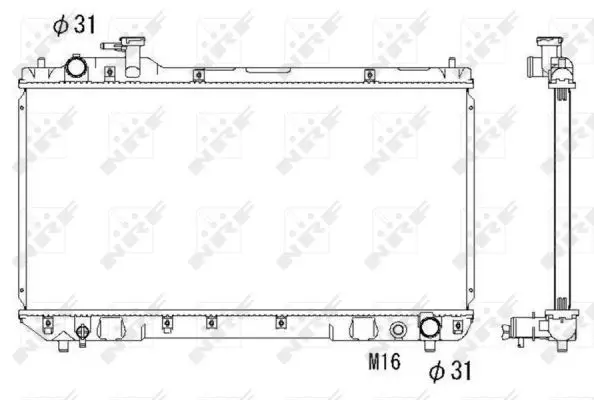 Handler.Part Radiator, engine cooling NRF 53275 1