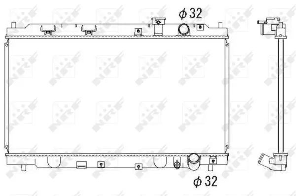 Handler.Part Radiator, engine cooling NRF 53284 1