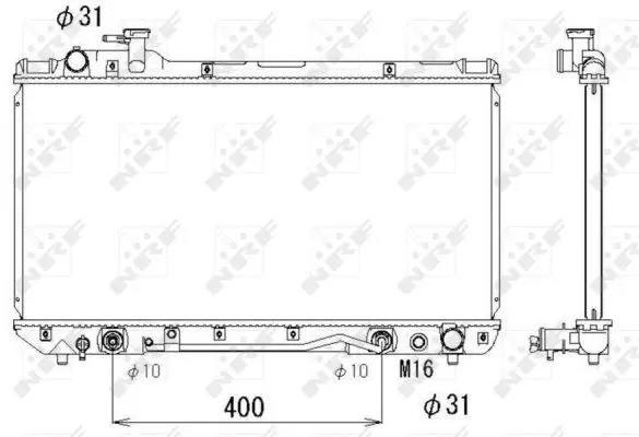 Handler.Part Radiator, engine cooling NRF 53288 1