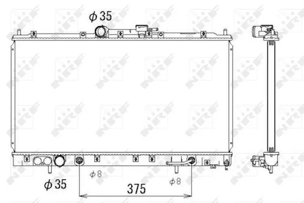 Handler.Part Radiator, engine cooling NRF 53313 1