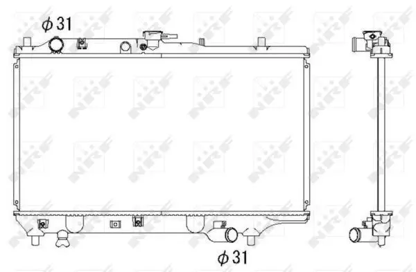 Handler.Part Radiator, engine cooling NRF 53322 1