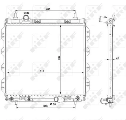 Handler.Part Radiator, engine cooling NRF 53337 4