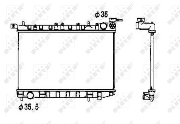 Handler.Part Radiator, engine cooling NRF 53341 1