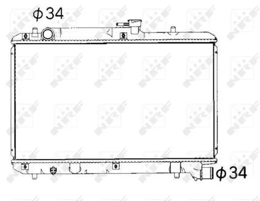 Handler.Part Radiator, engine cooling NRF 53351 1