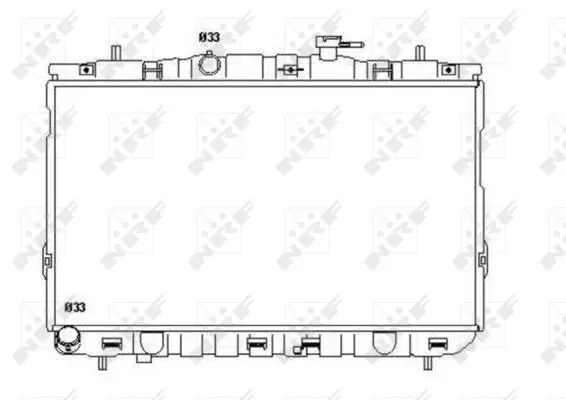 Handler.Part Radiator, engine cooling NRF 53355 4