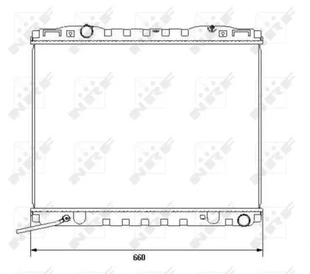 Handler.Part Radiator, engine cooling NRF 53365 1