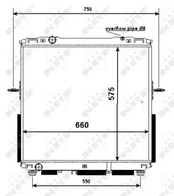 Handler.Part Radiator, engine cooling NRF 53367 1