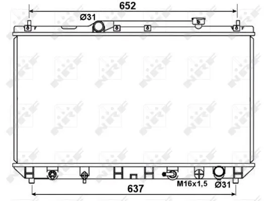 Handler.Part Radiator, engine cooling NRF 53374 5