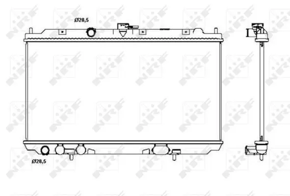 Handler.Part Radiator, engine cooling NRF 53387 4