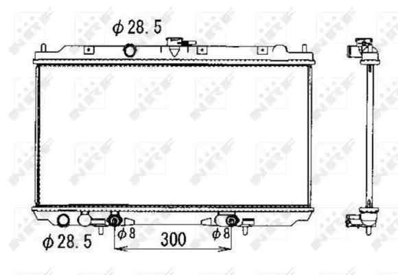 Handler.Part Radiator, engine cooling NRF 53390 1