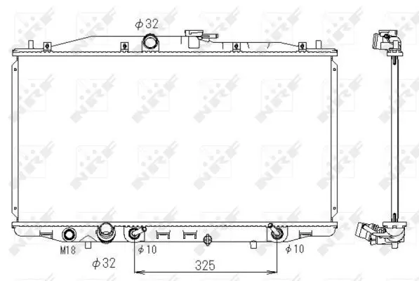 Handler.Part Radiator, engine cooling NRF 53391 1