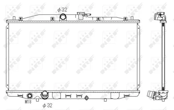 Handler.Part Radiator, engine cooling NRF 53392 1