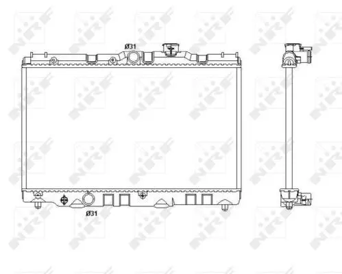 Handler.Part Radiator, engine cooling NRF 53399 1