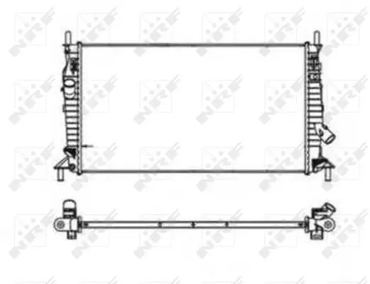 Handler.Part Radiator, engine cooling NRF 53403 5