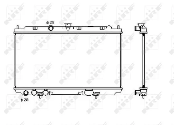 Handler.Part Radiator, engine cooling NRF 53427 1