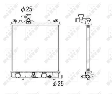 Handler.Part Radiator, engine cooling NRF 53430 1