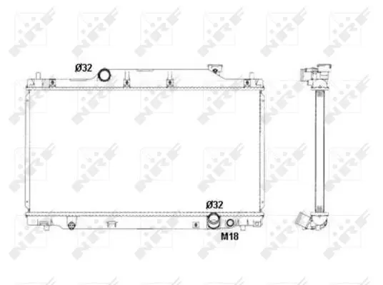 Handler.Part Radiator, engine cooling NRF 53439 1