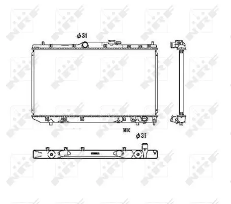 Handler.Part Radiator, engine cooling NRF 53446 5