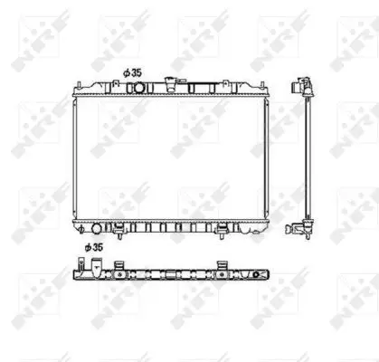 Handler.Part Radiator, engine cooling NRF 53452 1