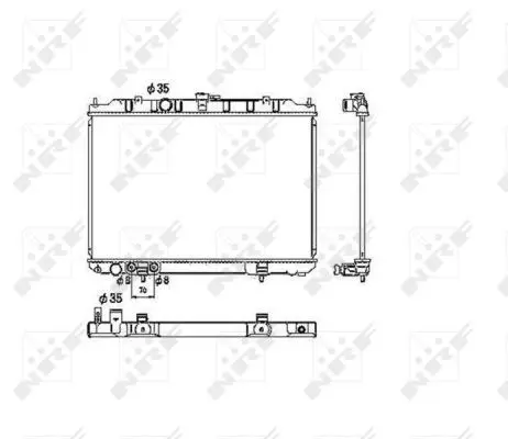 Handler.Part Radiator, engine cooling NRF 53453 1