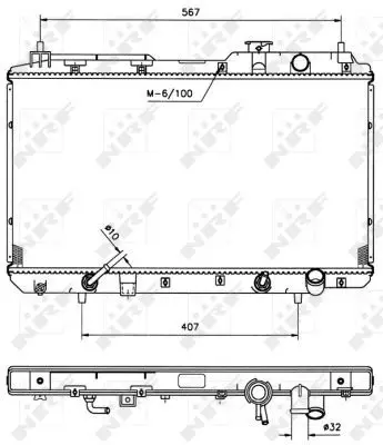 Handler.Part Radiator, engine cooling NRF 53507 4