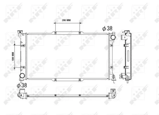 Handler.Part Radiator, engine cooling NRF 53512 4