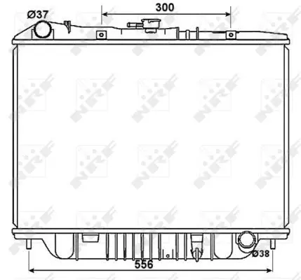 Handler.Part Radiator, engine cooling NRF 53517 1