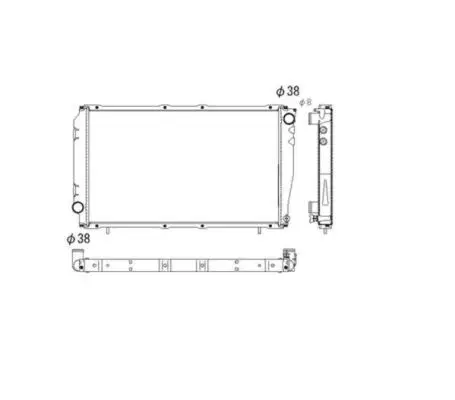 Handler.Part Radiator, engine cooling NRF 53528 4