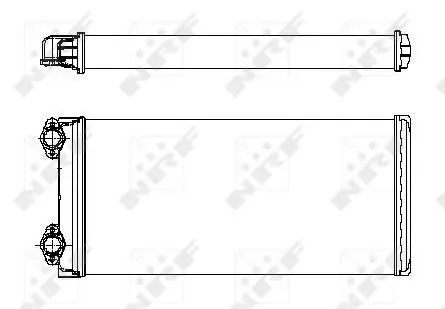 Handler.Part Heat exchanger, interior heating NRF 53546 5