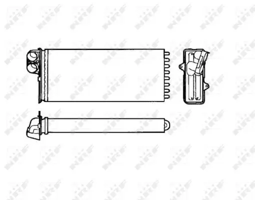 Handler.Part Heat exchanger, interior heating NRF 53551 5