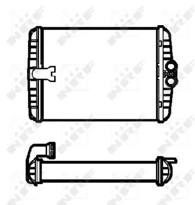 Handler.Part Heat exchanger, interior heating NRF 53552 5