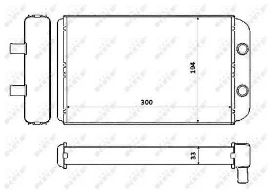 Handler.Part Heat exchanger, interior heating NRF 53562 3