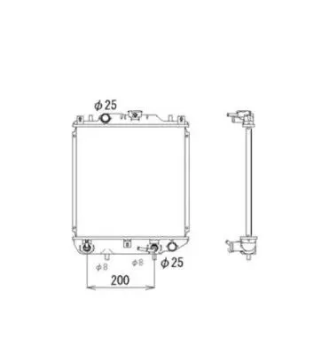 Handler.Part Radiator, engine cooling NRF 53577 1