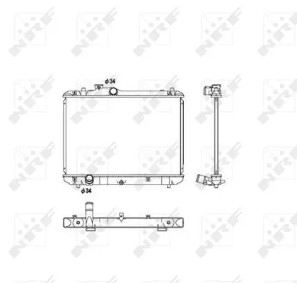 Handler.Part Radiator, engine cooling NRF 53582 4