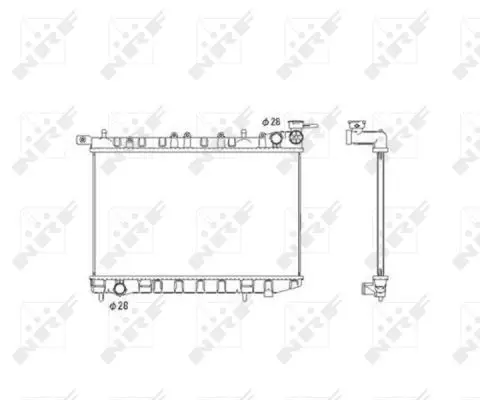 Handler.Part Radiator, engine cooling NRF 53583 1